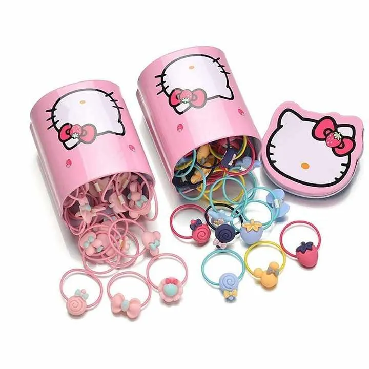 صندوق ربطات شعر -Box Baby Girls Rubber Hair