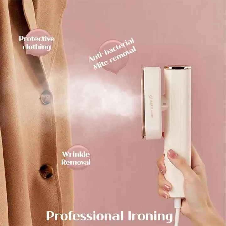 مكواة بخار ملابس صغيرة محمولة باليد منزلية . Mini Handheld Clothes Steamer for Home