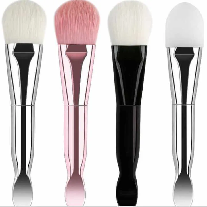 فرشاة مكياج فردية مع مقبض سيليكون  Single Makeup Brush with Comfortable