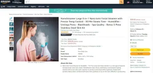 21622022 PURE NANOSTEAMER FACIAL STEAMER