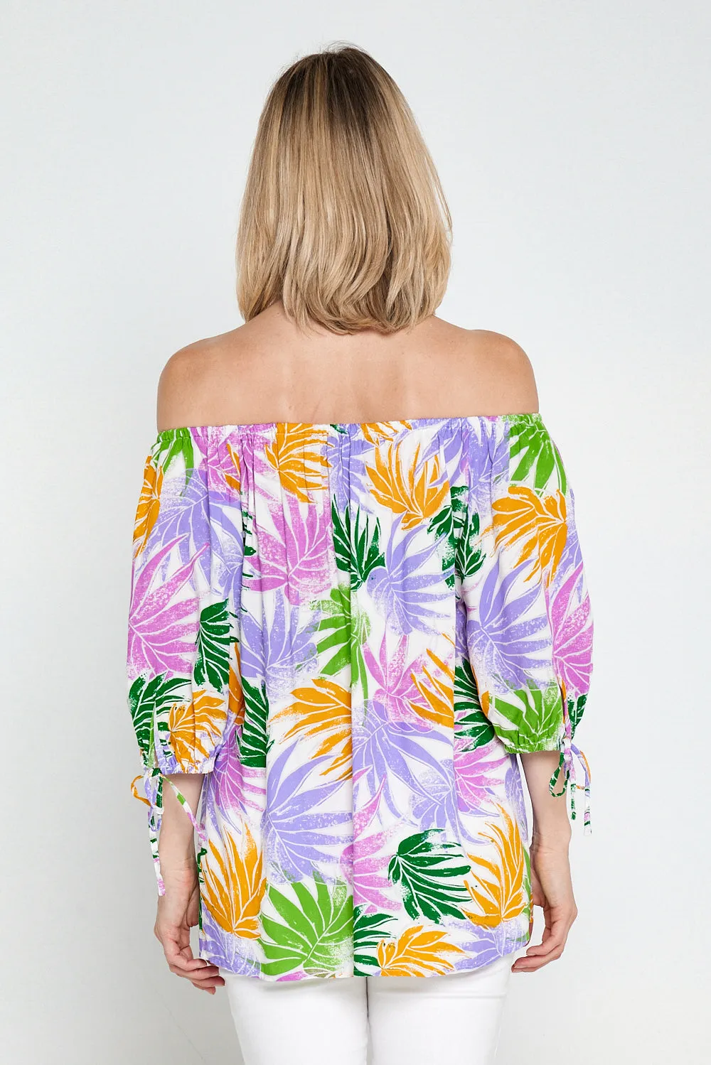Aaliyah Top - Pastel Palm