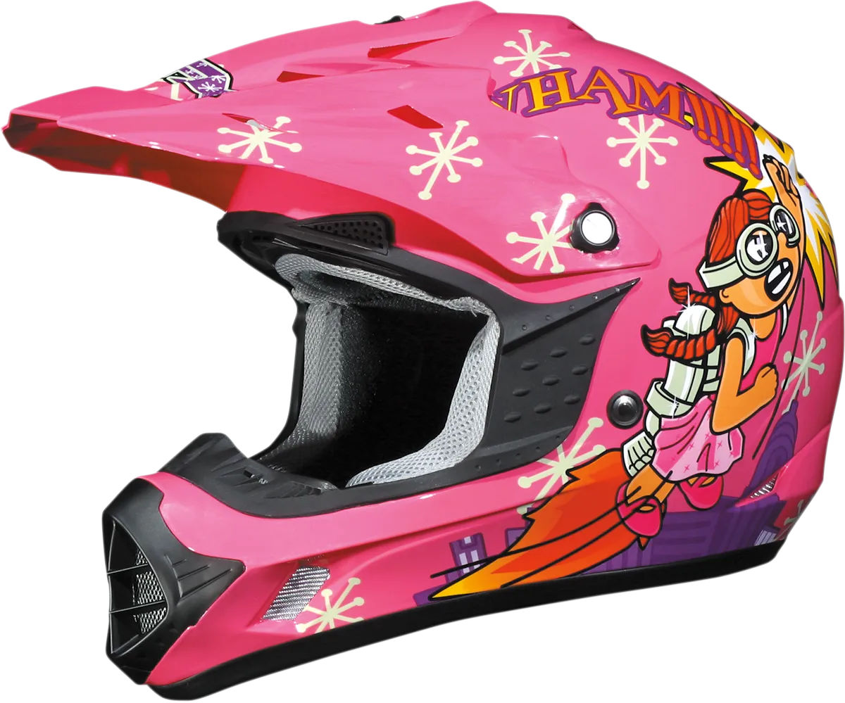 AFX FX-17Y Helmet - Rocket Girl - Medium 0111-0579