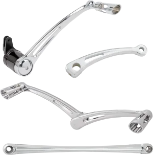 ARLEN NESS Deep Cut Foot Control Kit w/ Heel/Toe Shifter - Chrome 420-107