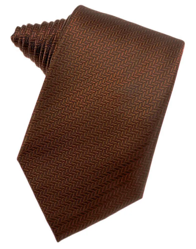 Banana Herringbone Necktie