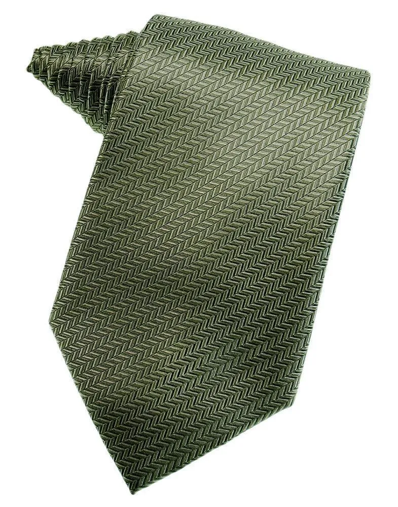 Banana Herringbone Necktie