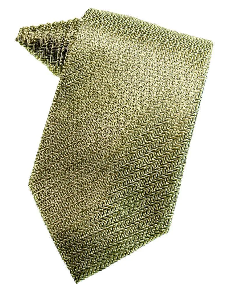 Banana Herringbone Necktie