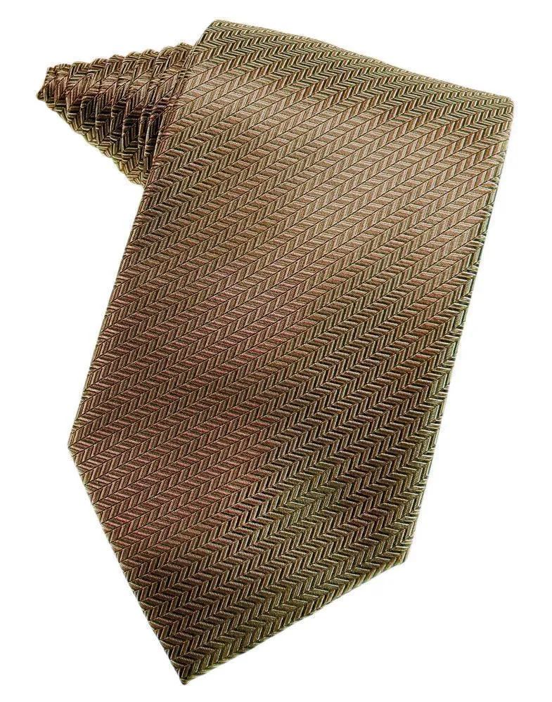 Banana Herringbone Necktie