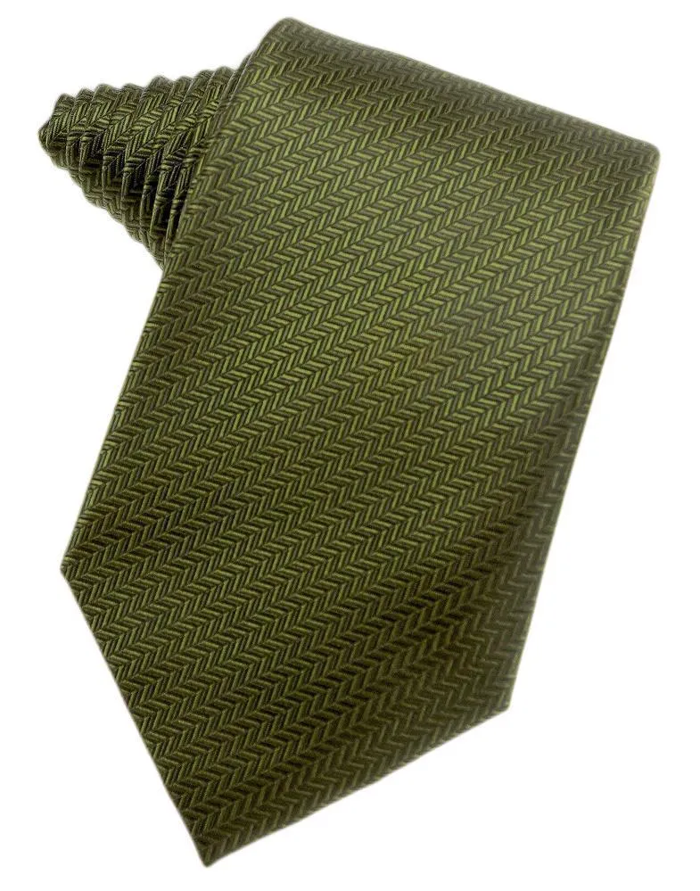 Banana Herringbone Necktie