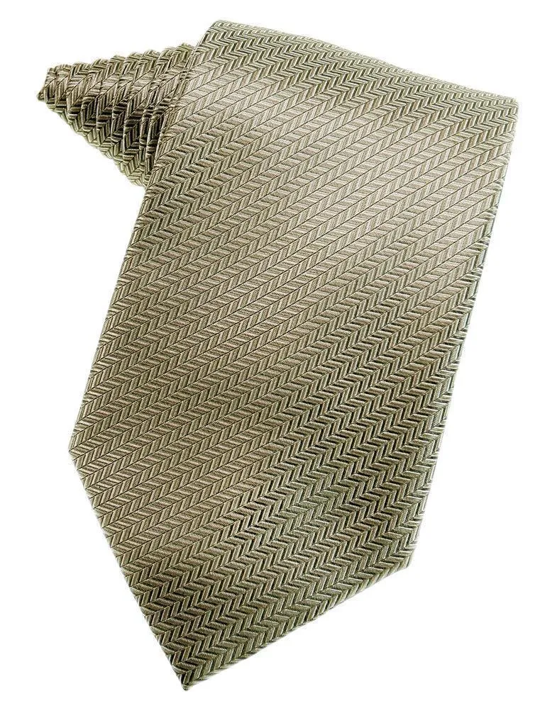 Banana Herringbone Necktie