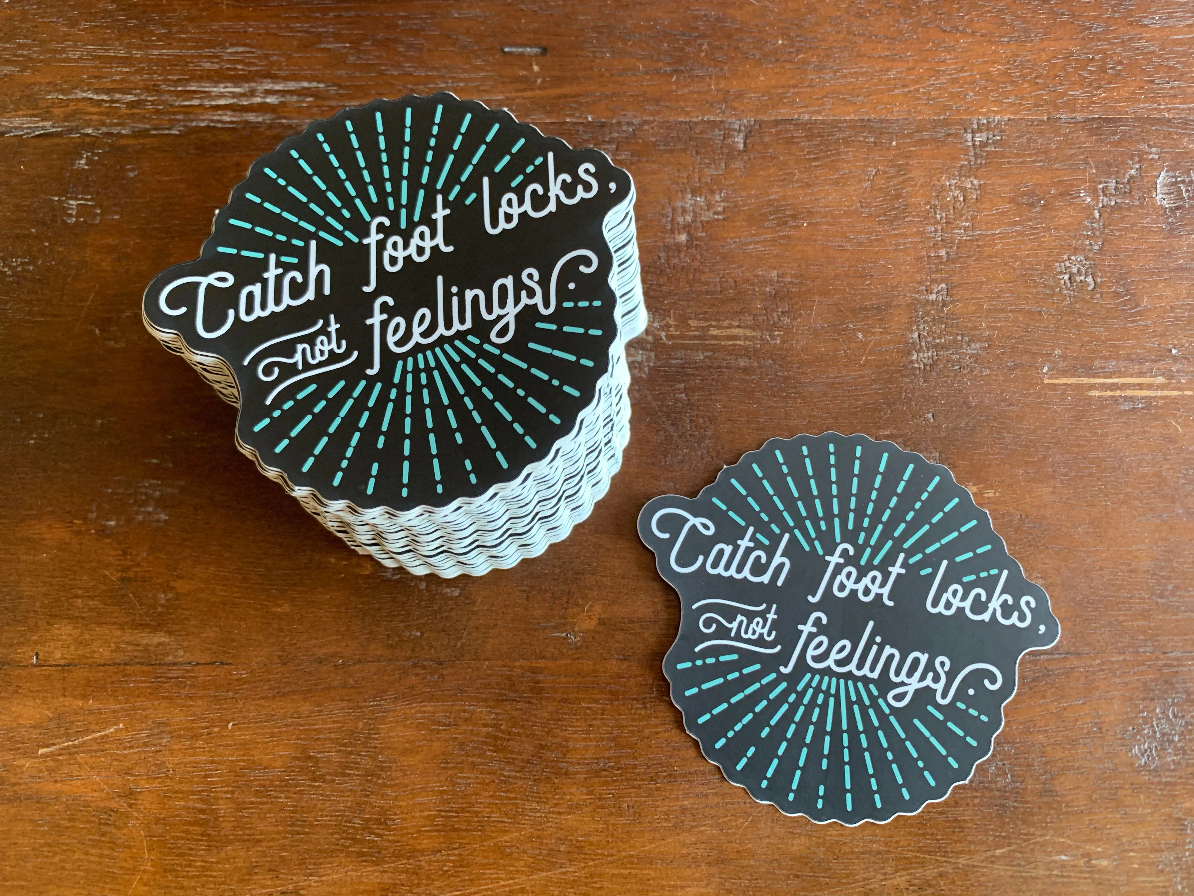Catch Foot Locks Not Feelings Jiu-Jitsu Sticker