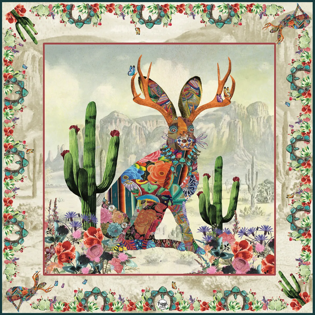 Jeweled Jackalope Wild Rag
