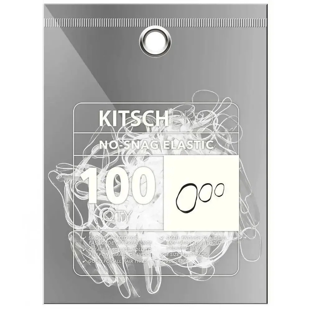 No-Snag Hair Elastic 100 pc - Clear