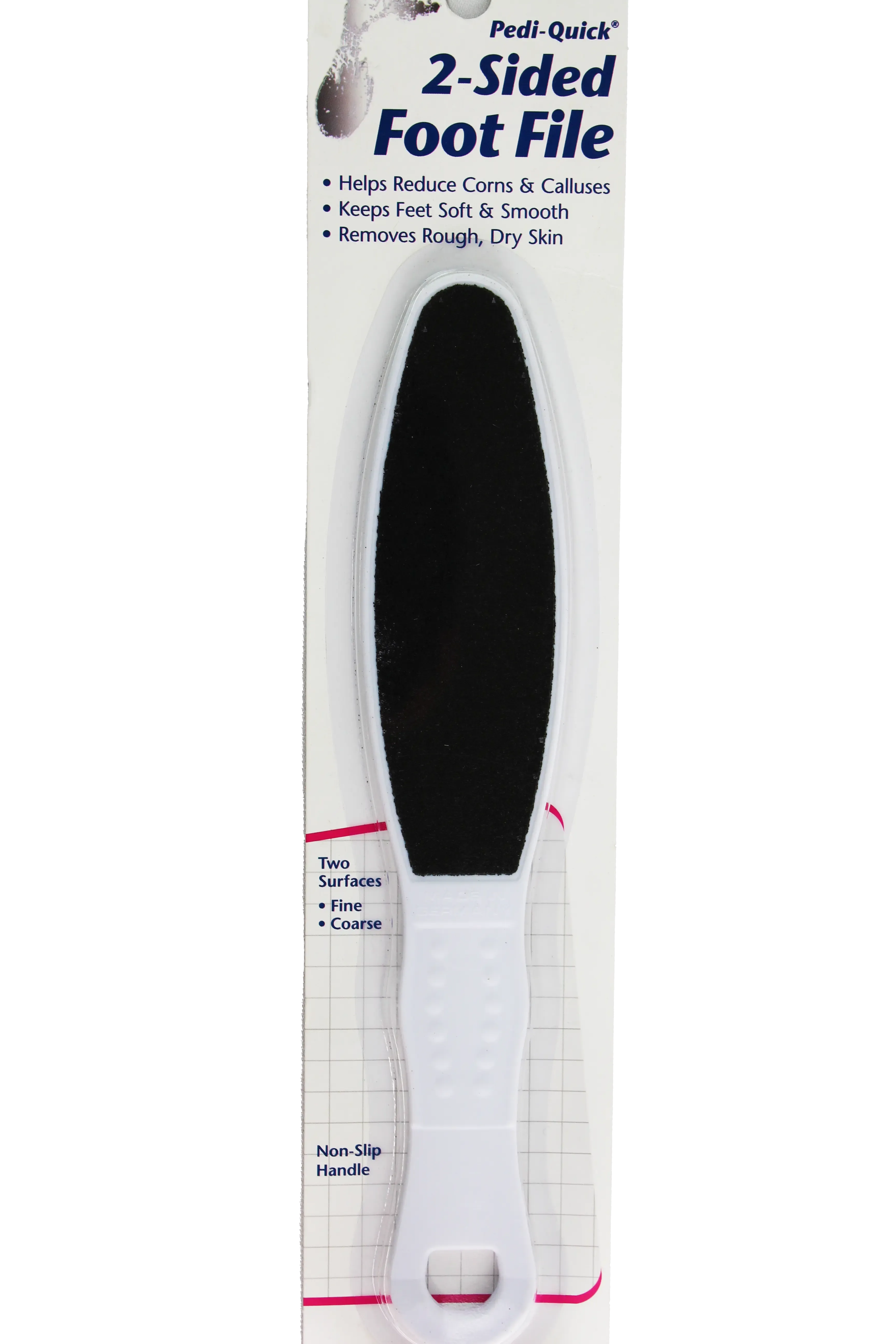 PediFix Pedi-Quick 2-Sided Foot File  Dual Surface for Soft, Smooth Feet