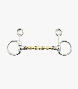Premier Equine Brass Alloy Hanging Cheek with Waterford Mouth