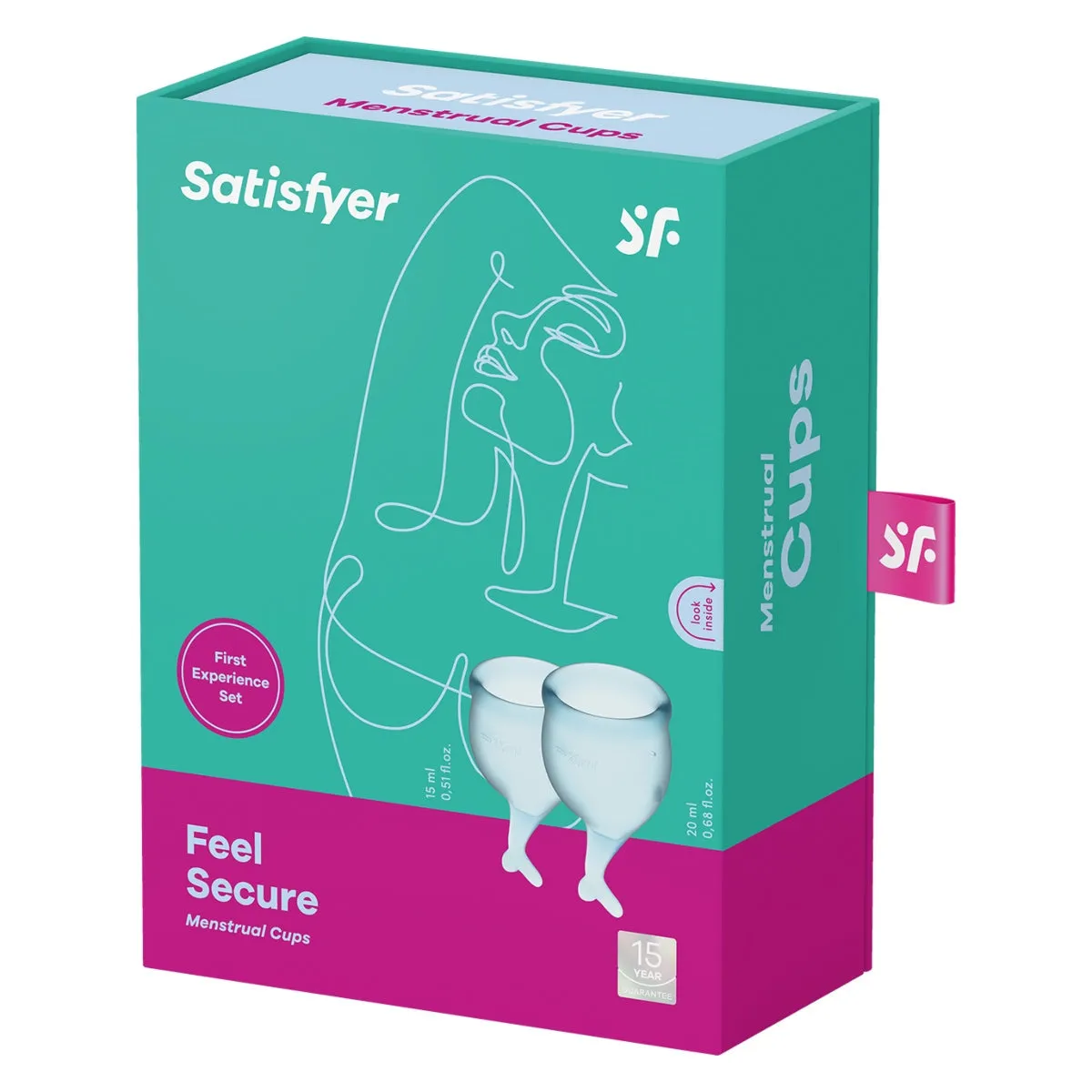 Satisfyer Feel Secure Menstrual Cups Light Blue