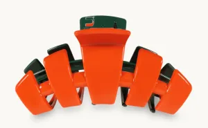 Teleties "College Collection"  University of Miami Large Hair Clip
