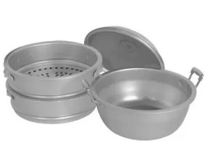 Thunder Group ALST012 21" X 25 1/2" 50 cm Big Hole/Bottom Aluminum Steamer