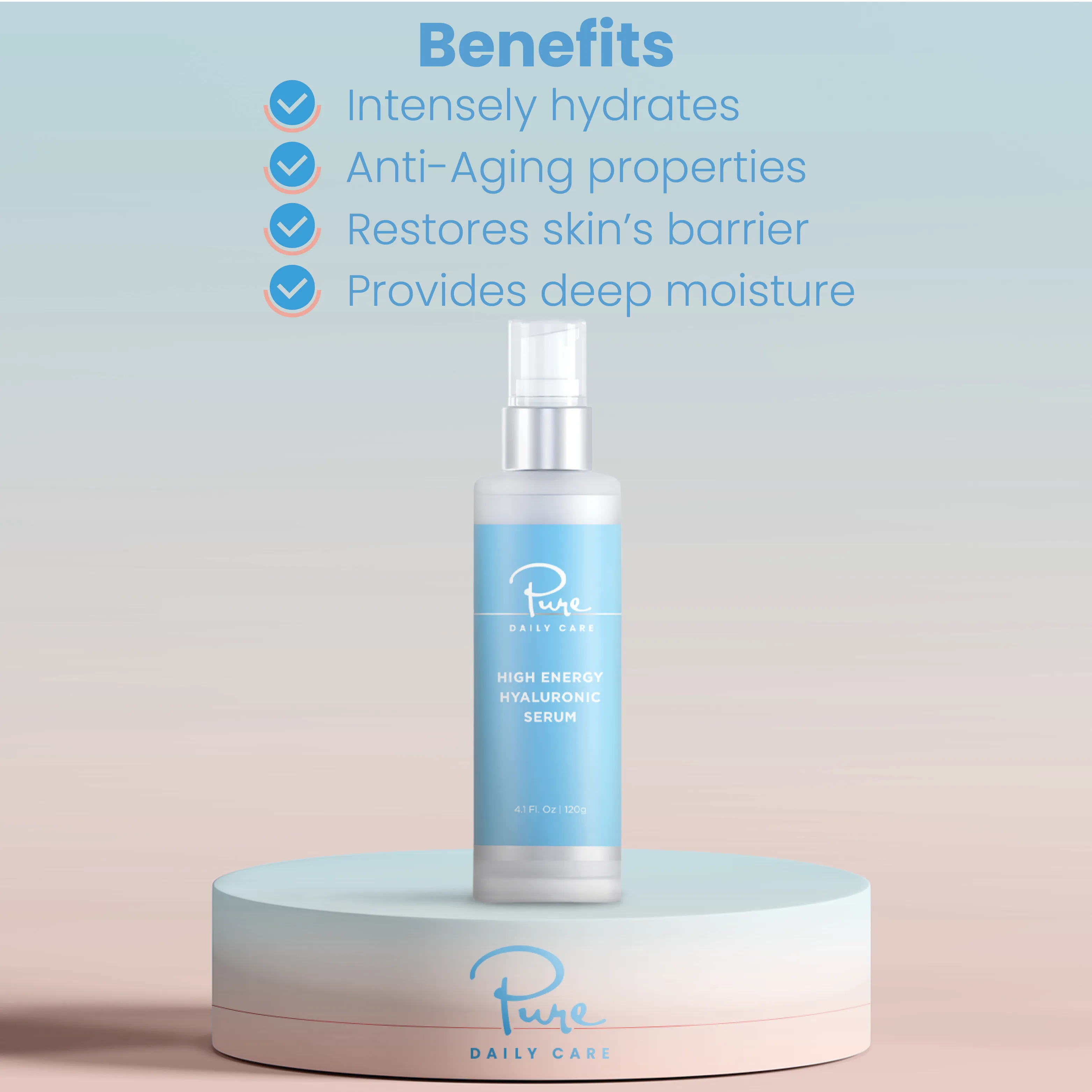 Ultimate Hydration Bundle: NanoSteamer 3-in-1 Facial Steamer & Hyaluronic Serum (4oz)