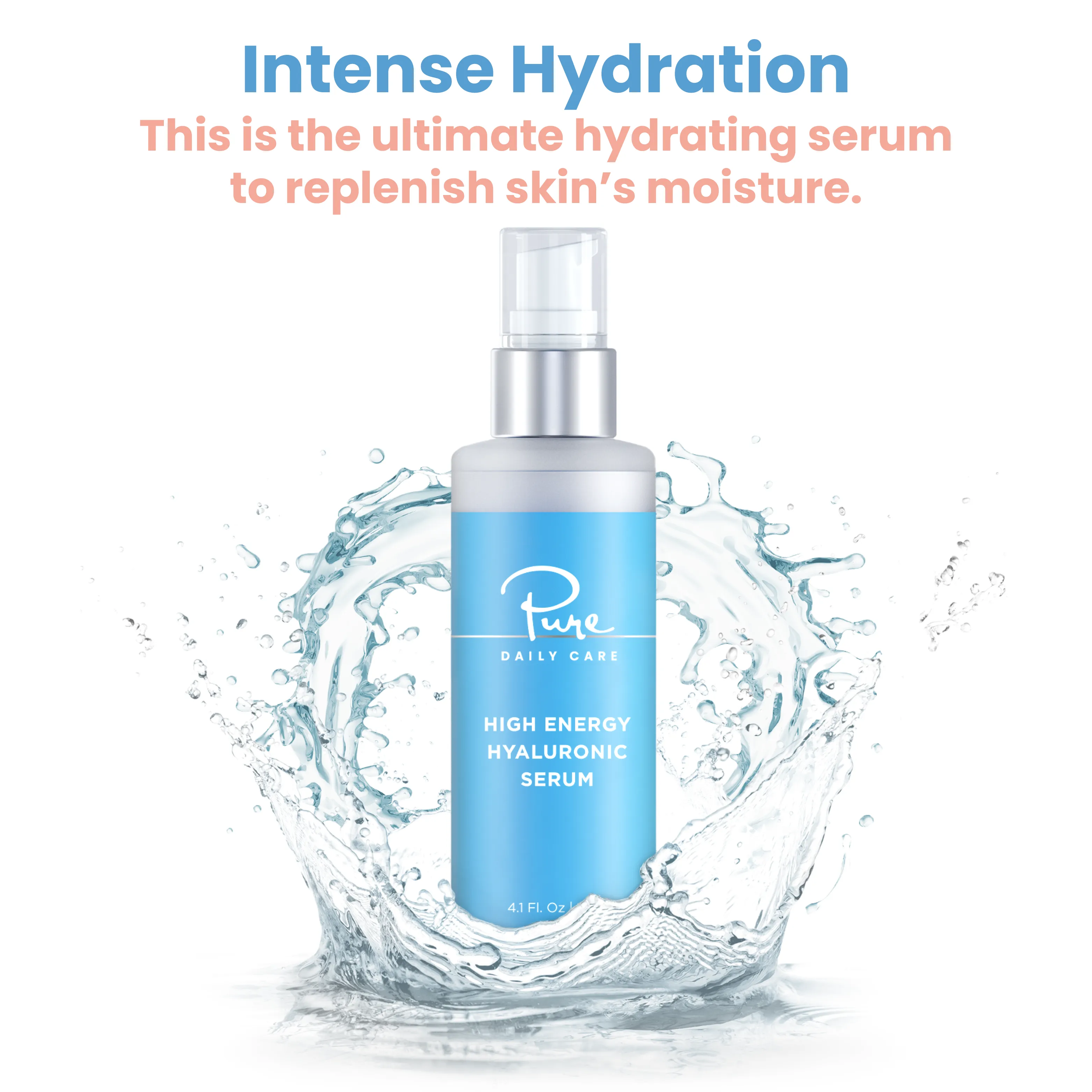 Ultimate Hydration Bundle: NanoSteamer 3-in-1 Facial Steamer & Hyaluronic Serum (4oz)
